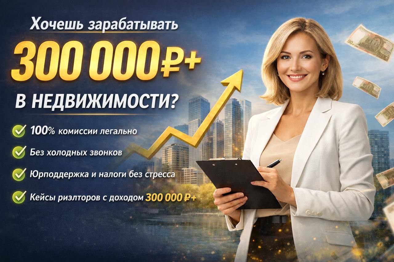 Хочешь зарабатывать 300+ тыс. на недвижимости?
